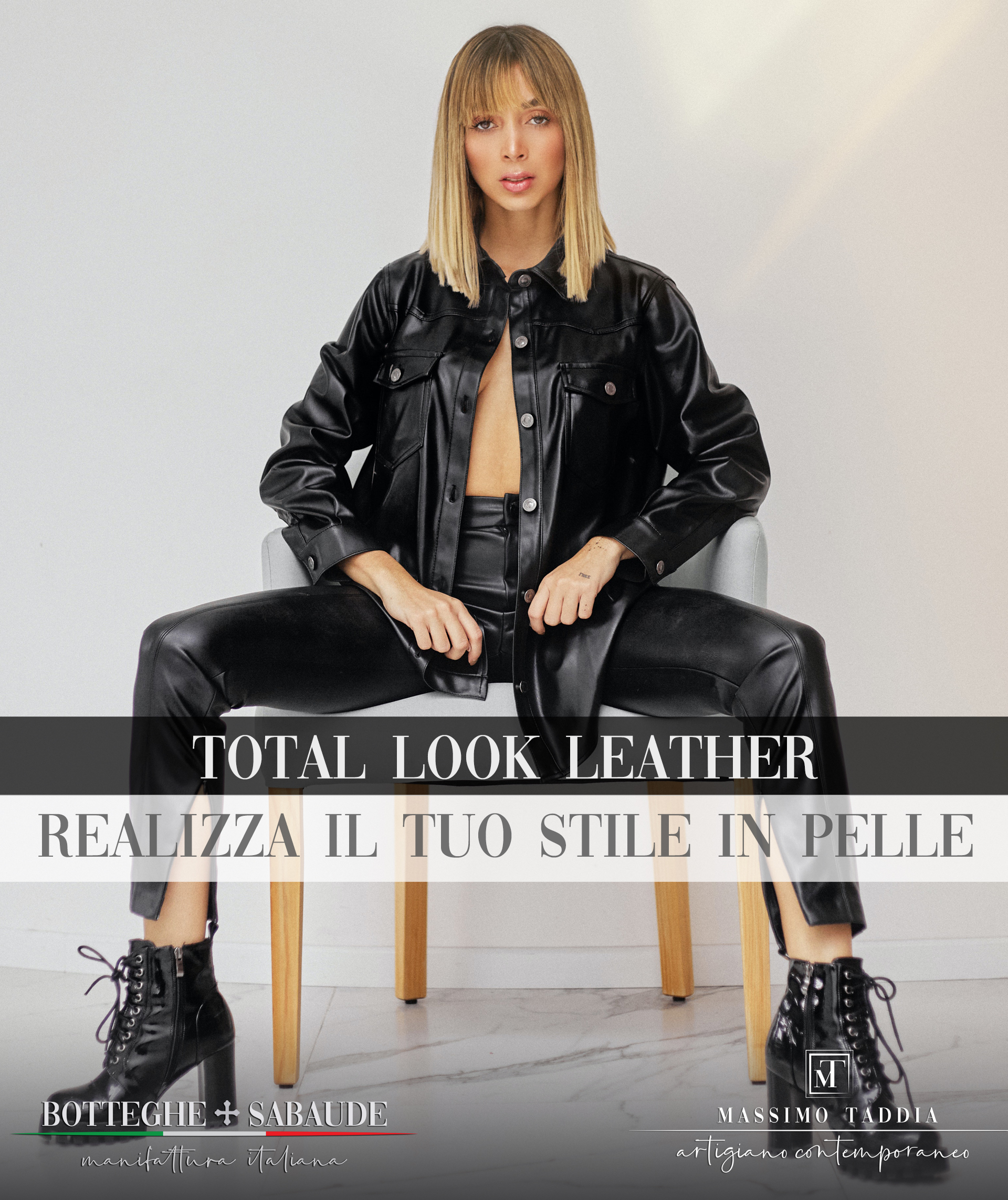 TOTAL LOOK LEATHER -Realizza il tuo stile in Pelle __ Botteghe Sabaude __ Massimo Taddia __